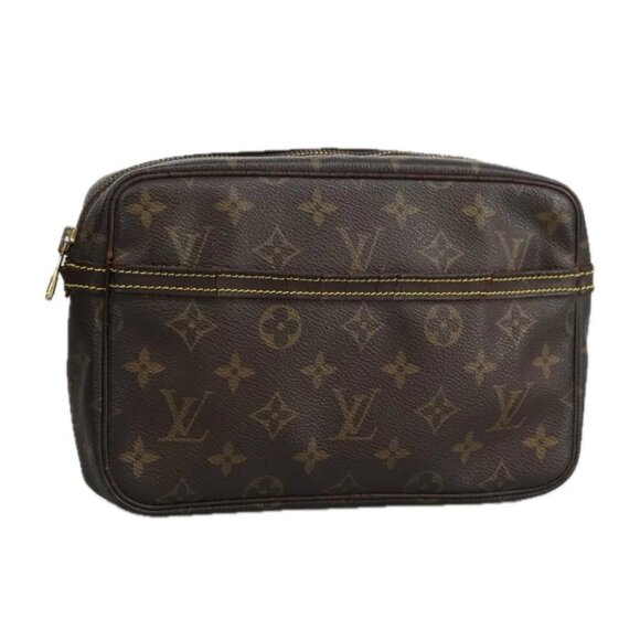 LOUIS VUITTON Monogram Compiegne 23 Clutch Bag M51847 LV Auth 97652 - Picture 1 of 14